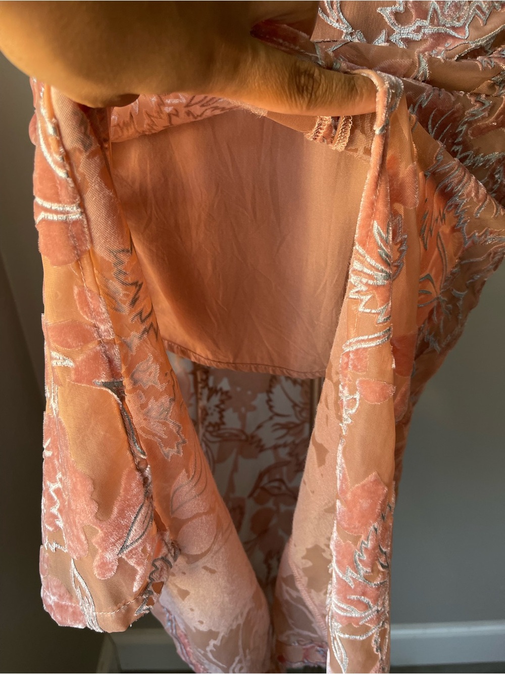 Lulu’s Katrin Mauve Velvet Burnout Floral Print MIDI Dress - Picture 8 of 15
